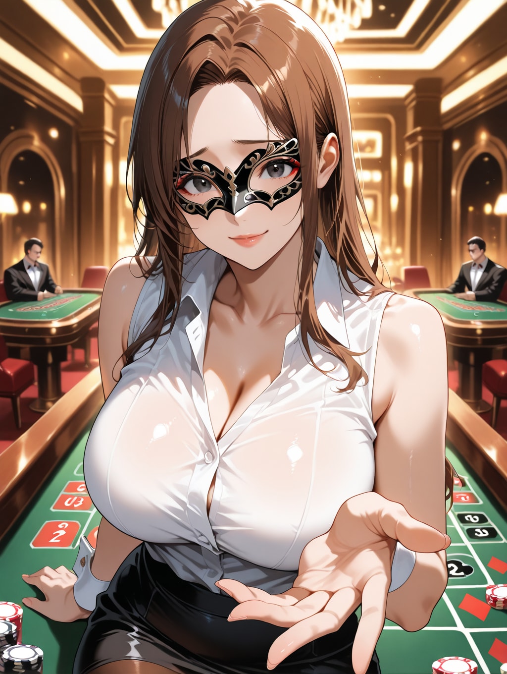 カジノで脱衣勝負