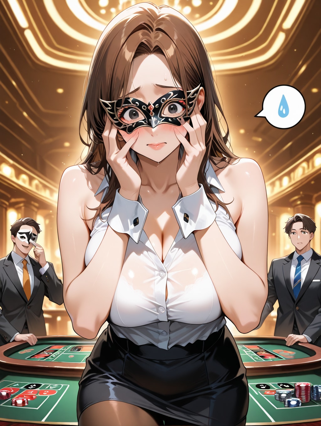 カジノで脱衣勝負