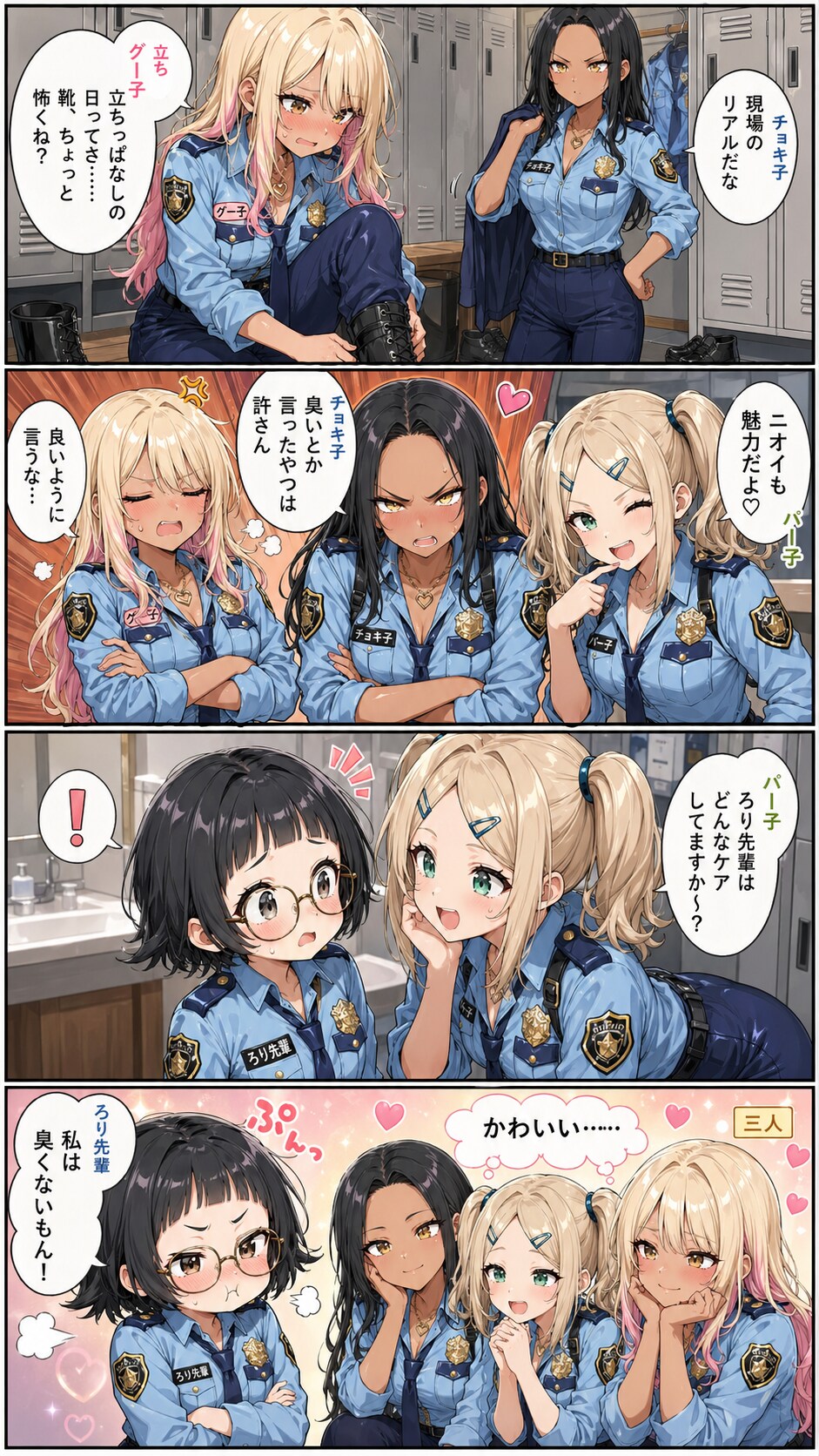 ギャルポリス４コマ漫画