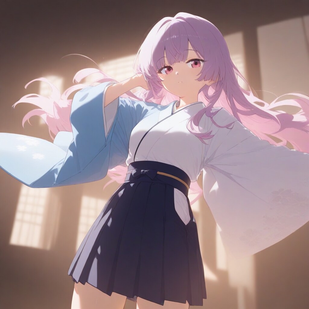 ミニスカ和装美少女 | の人気AIイラスト・グラビア