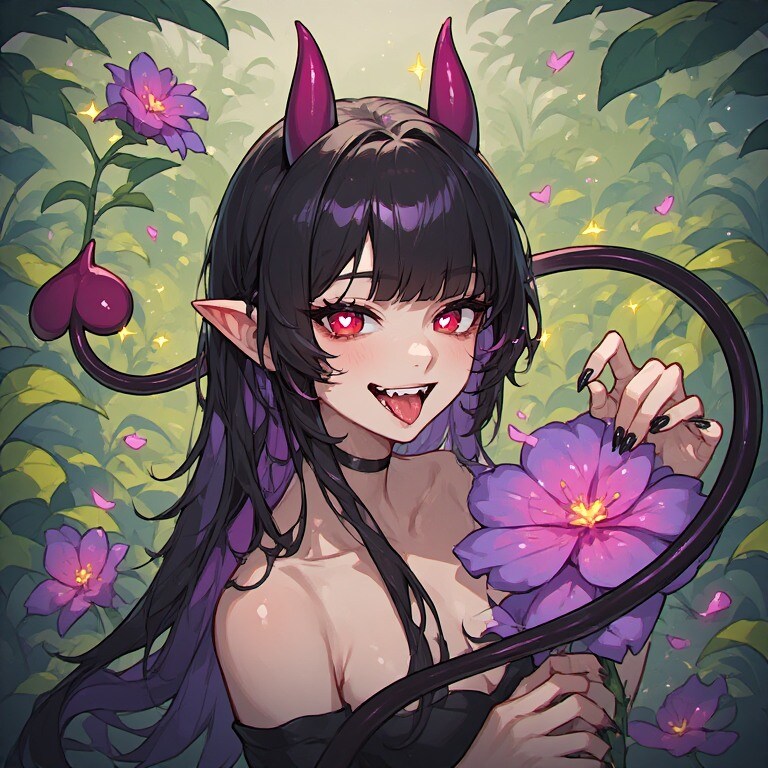 黒銀金橙と花