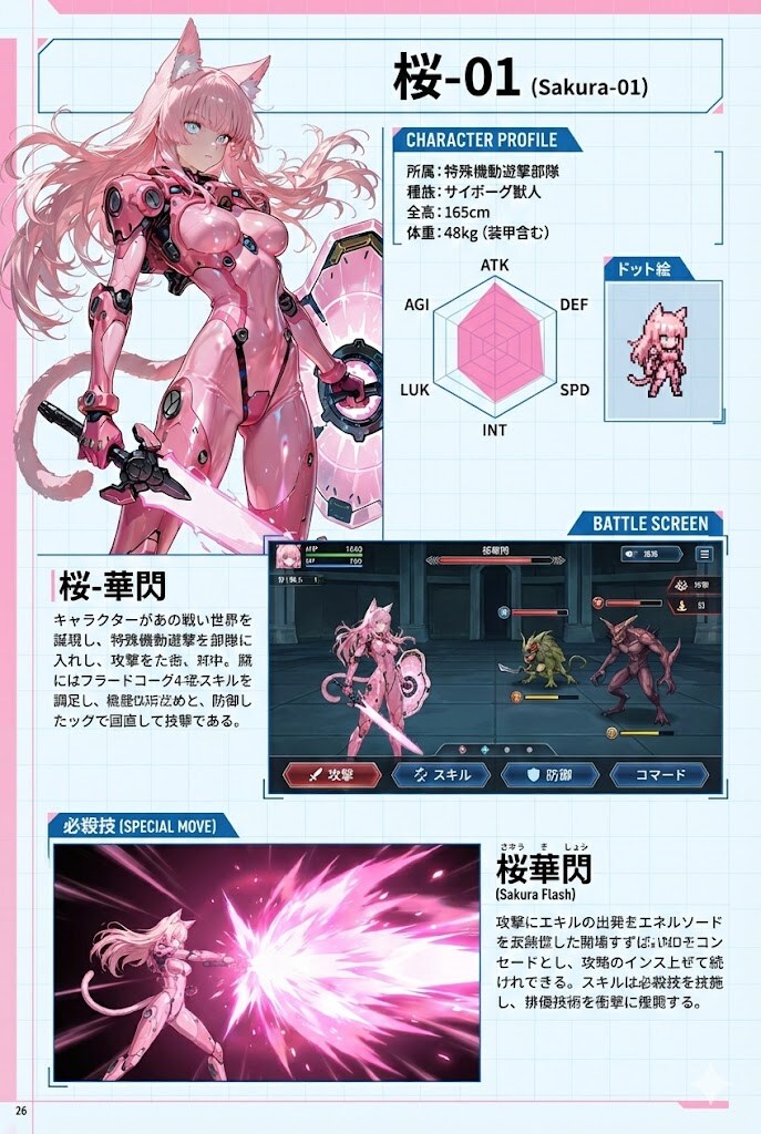 ECHIDNAちゃんのケモミミパワードスーツ！②（キャラクタープロフィール）