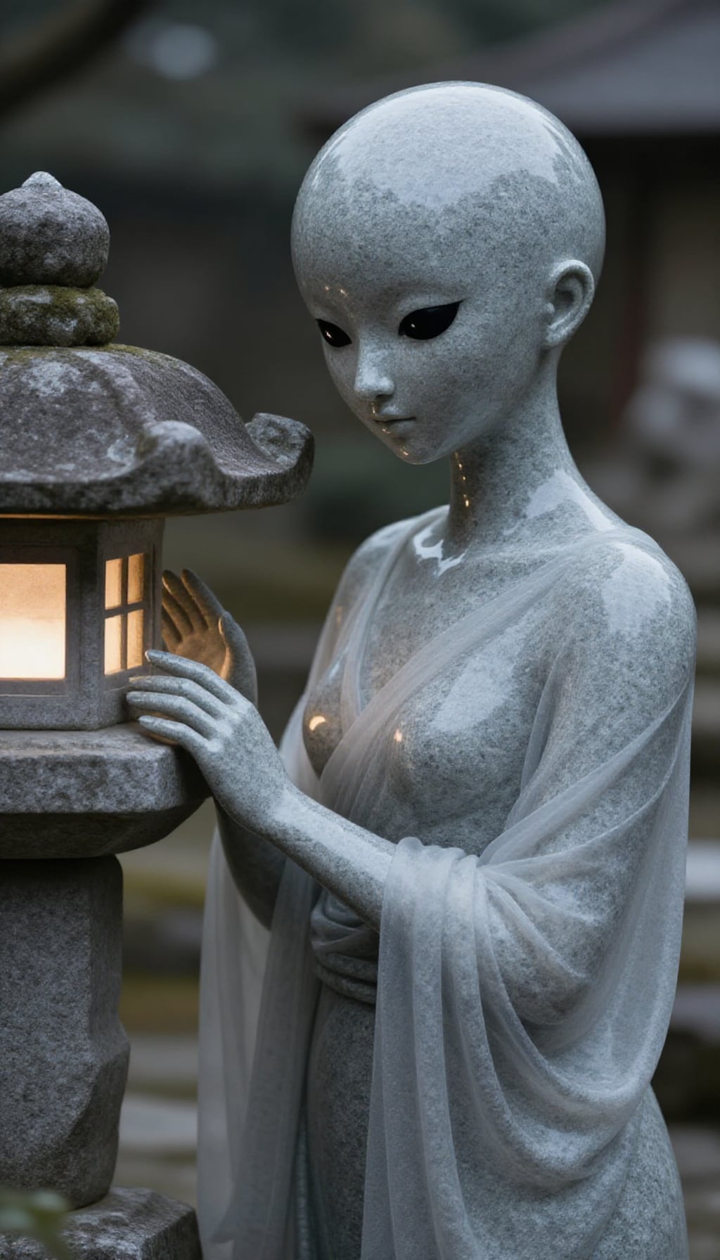御影石の精