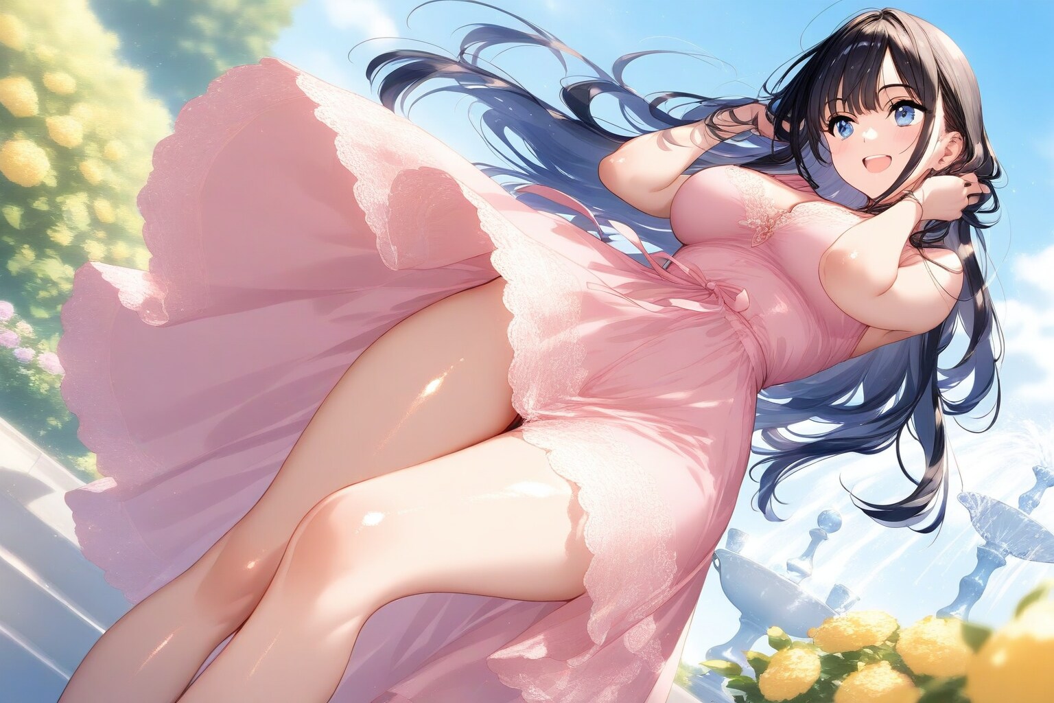 風、強いね？