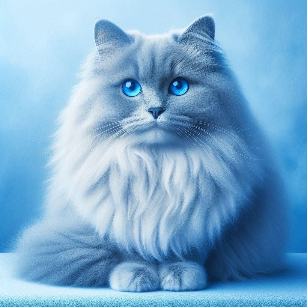 青の中にいる猫