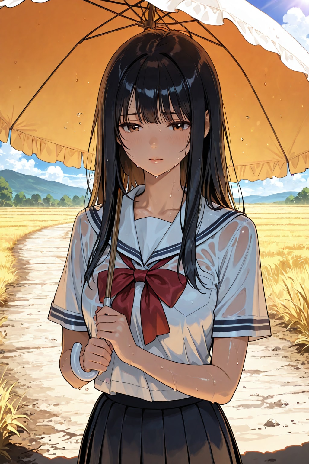 あちぃ、髪切ろ……
