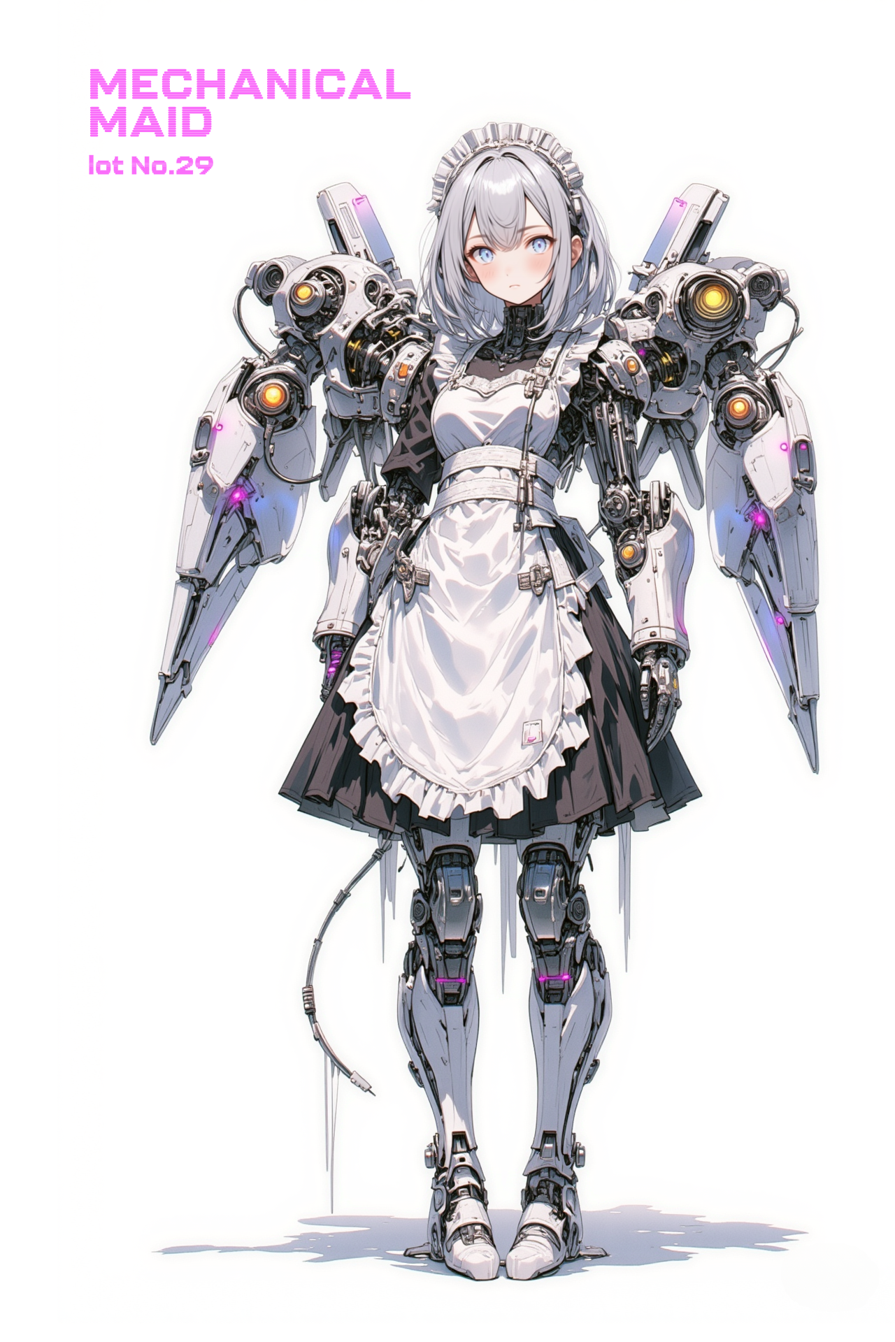 メカニカルなメイドさん その29 | の人気AIイラスト・グラビア