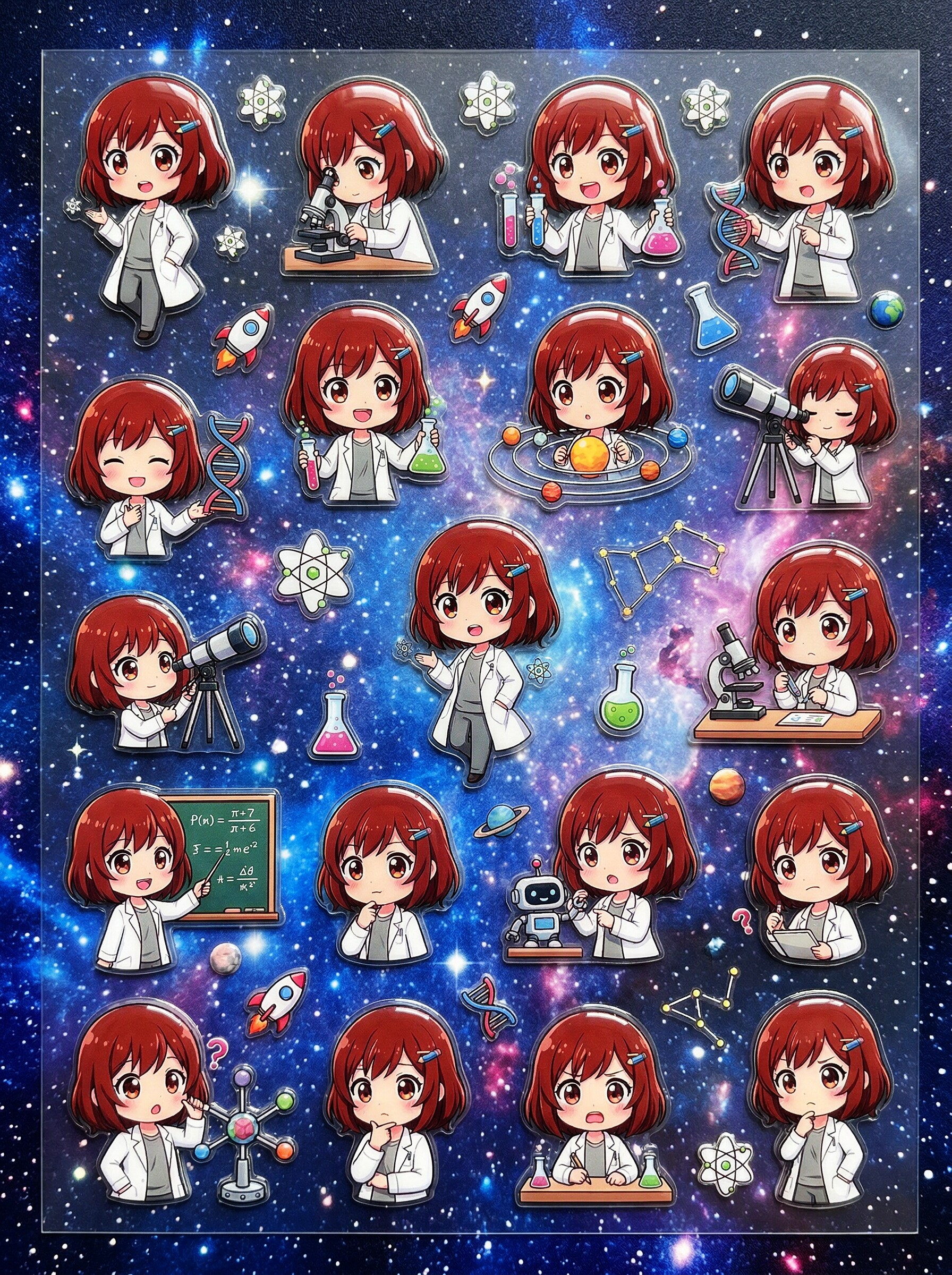 軽瀬玩ちゃん科学シール | の人気AIイラスト・グラビア