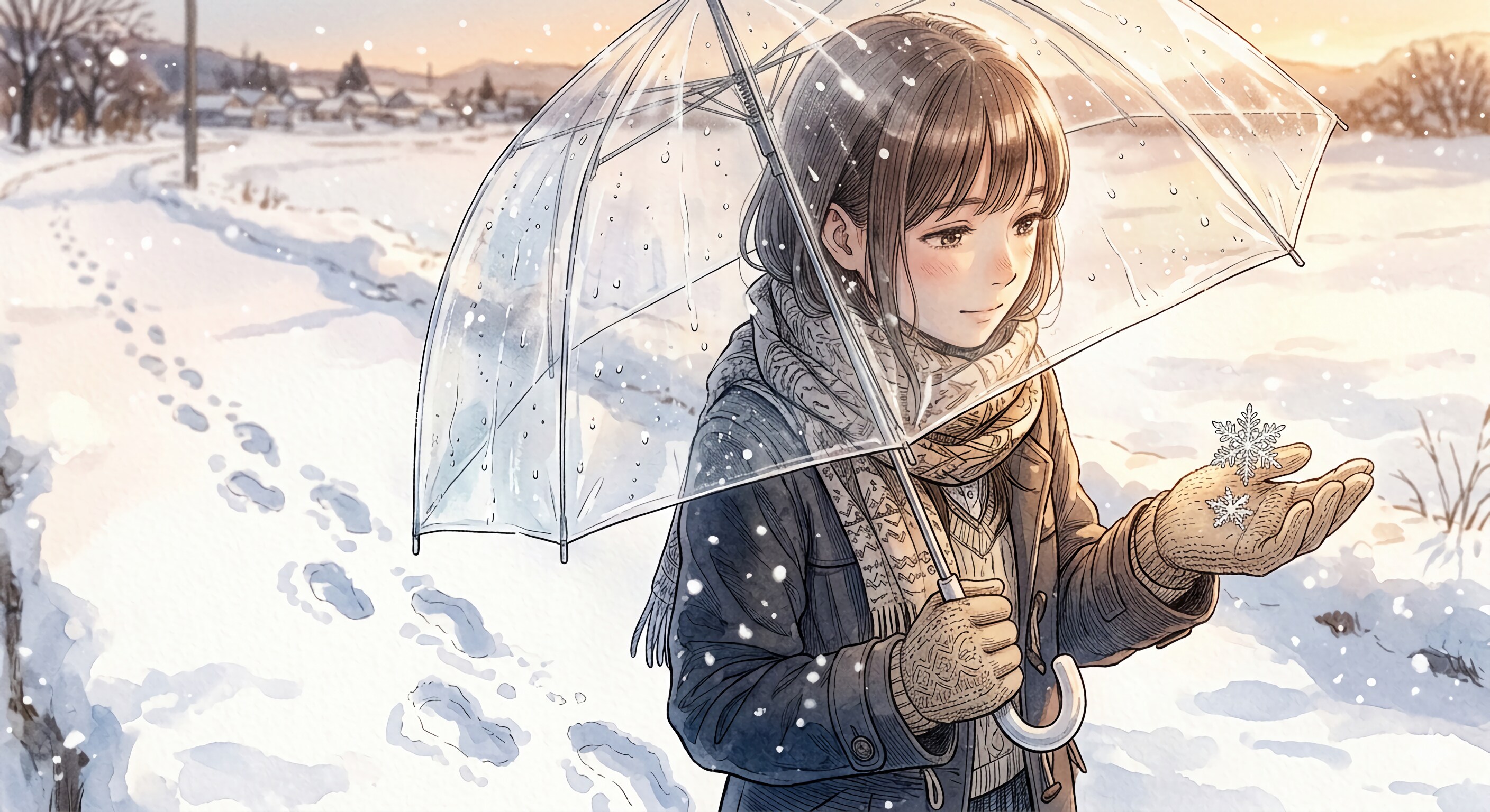 ​雪明かりに溶ける柔らかな溜息