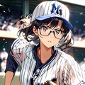 野球少女を観戦中 2枚目