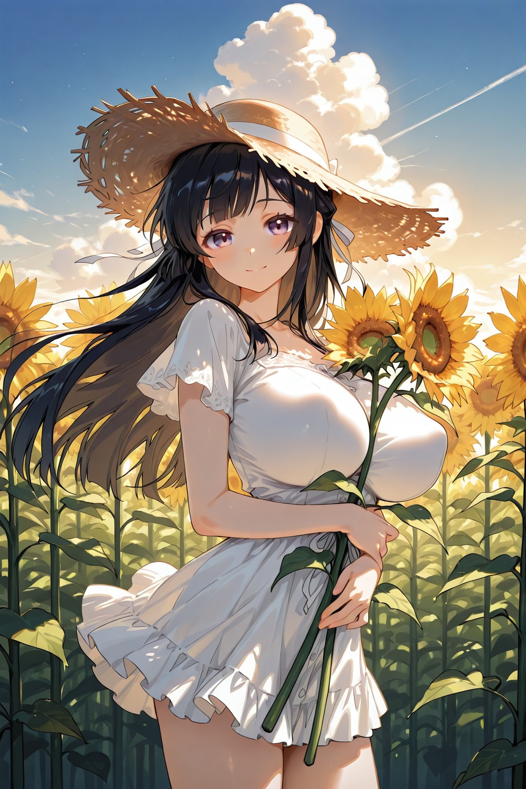 白ワンピ