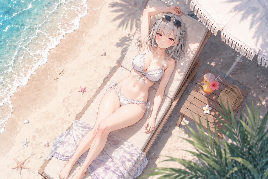 海で遊ぶ