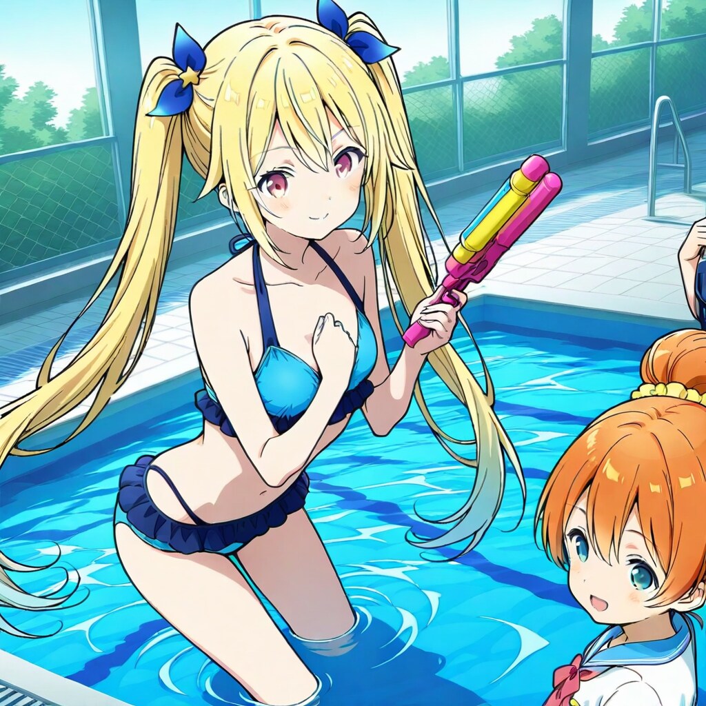 プ―ルで遊ぼう！