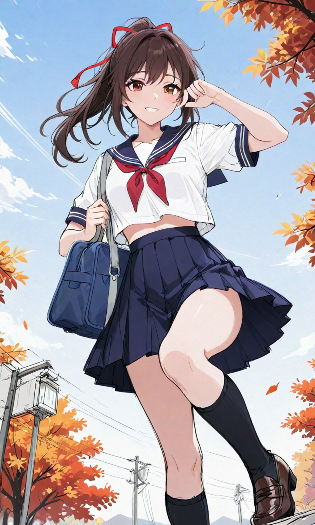 ポニーテールの子