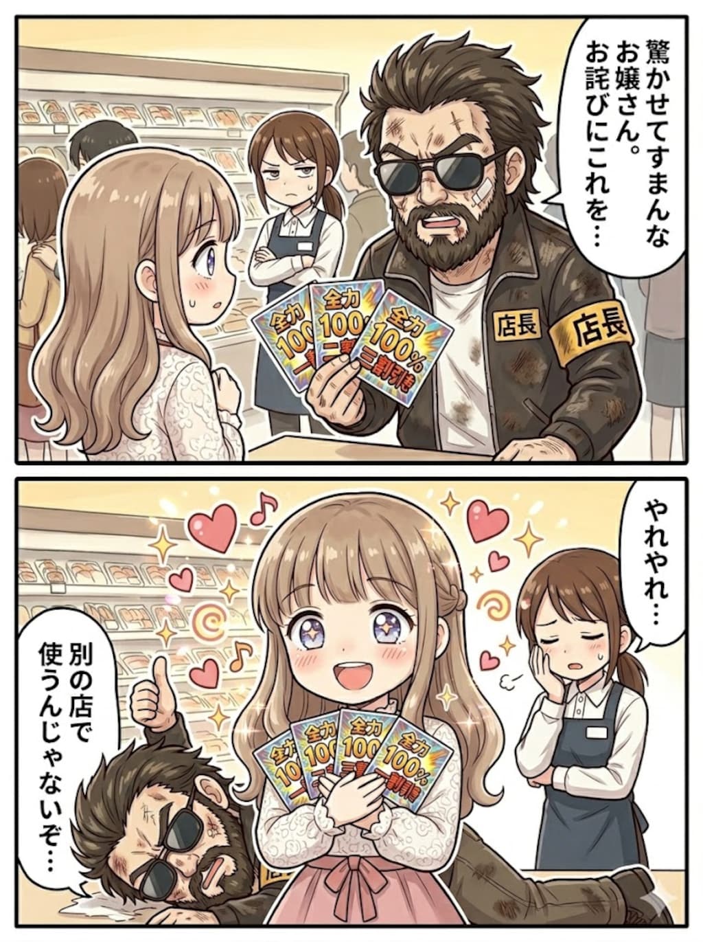 割り引きシール