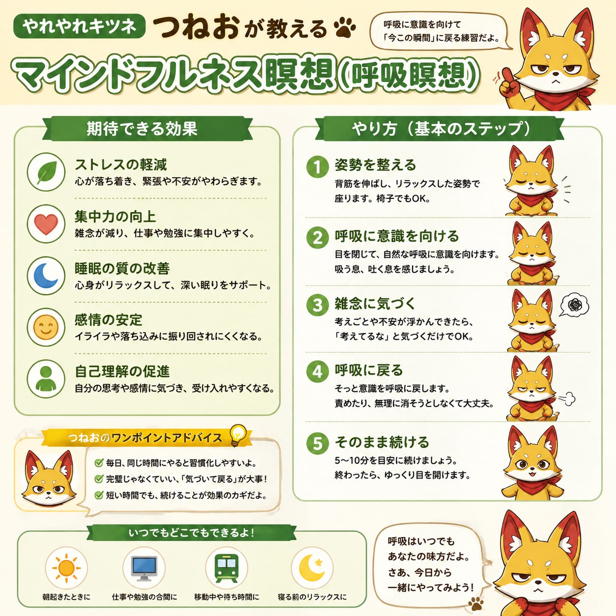 呼吸瞑想のやり方 | の人気AIイラスト・グラビア