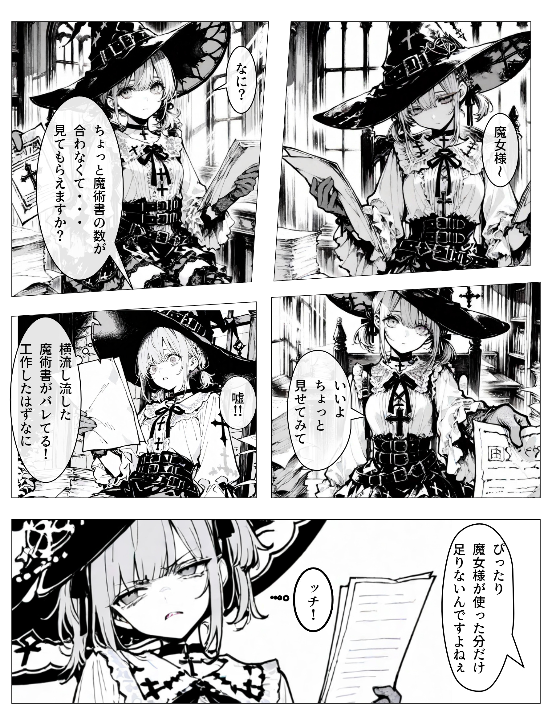 モノクロ漫画 | の人気AIイラスト・グラビア