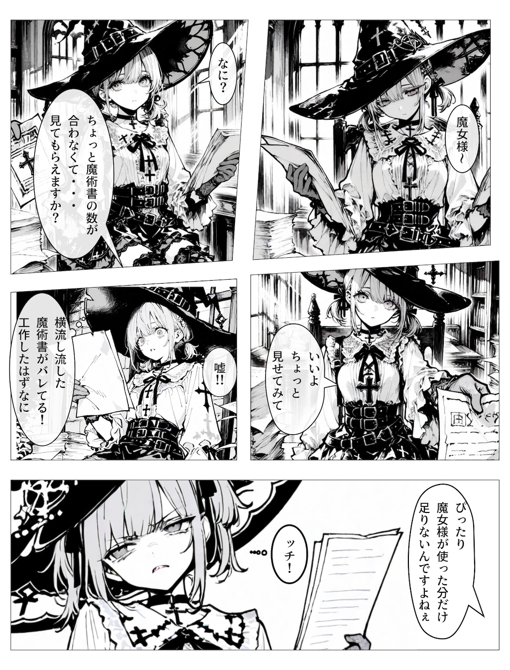 モノクロ漫画