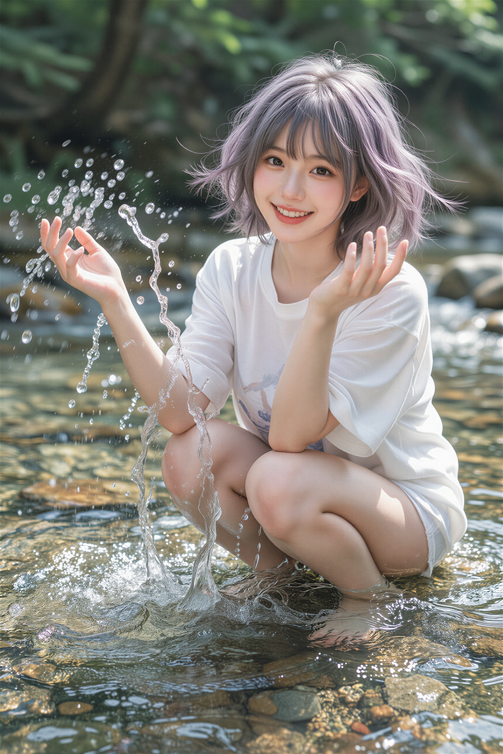 川遊び