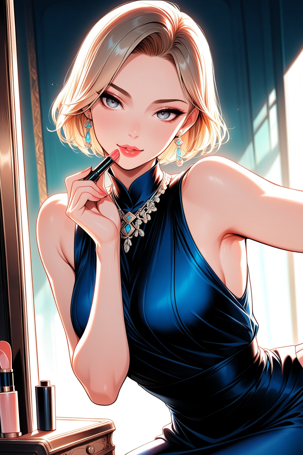淑女と口紅