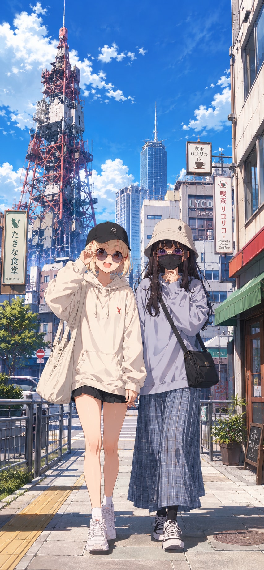スマホ壁紙サイズ  ちさたきお忍びデート