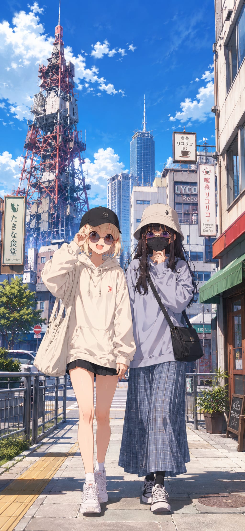 スマホ壁紙サイズ  ちさたきお忍びデート