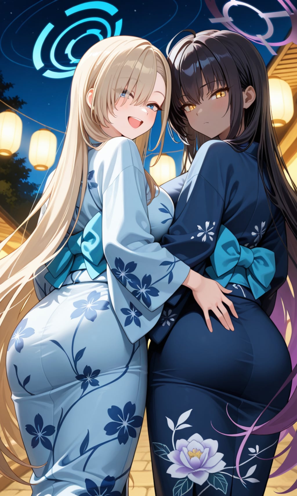 アスナとカリン　浴衣7