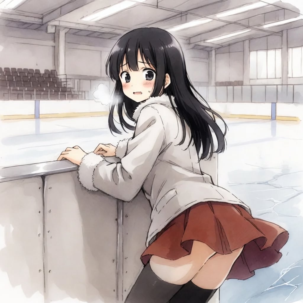 スケート初心者女子