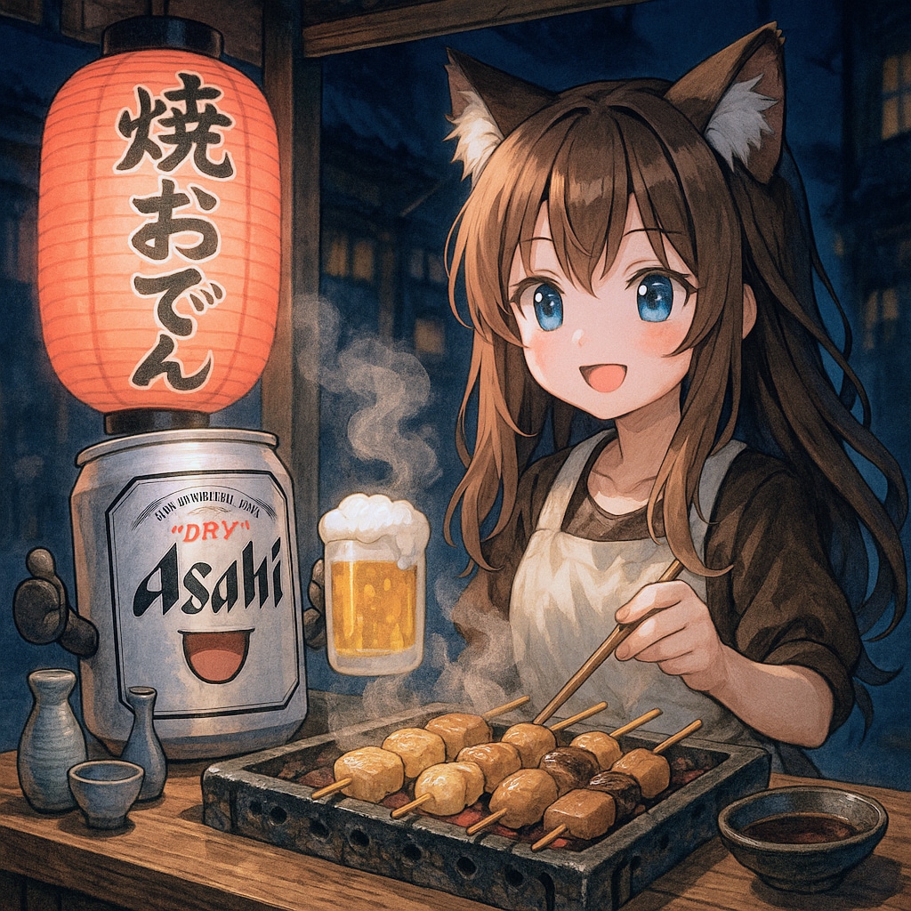 焼きおでん屋の小さな女の子