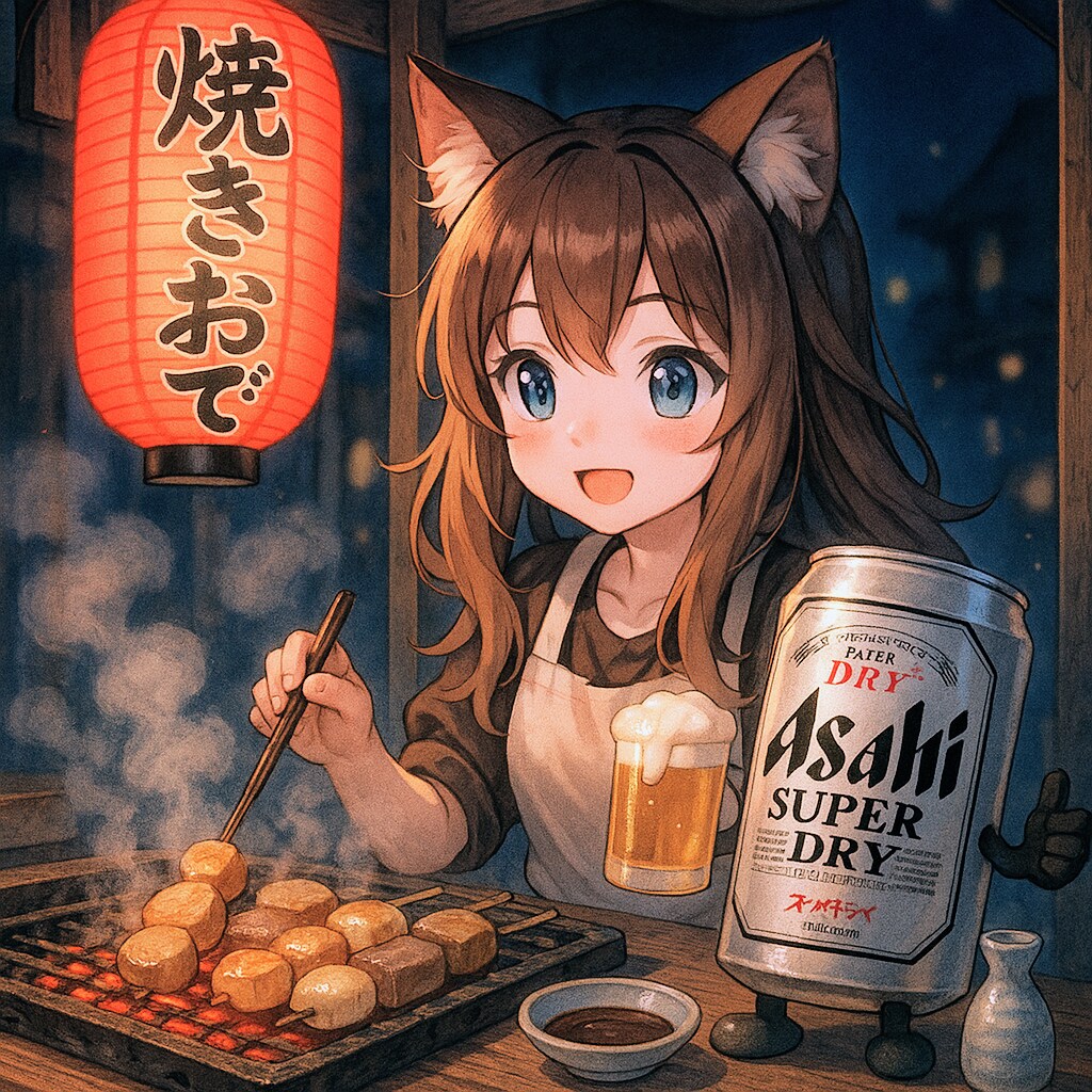 焼きおでん屋の小さな女の子