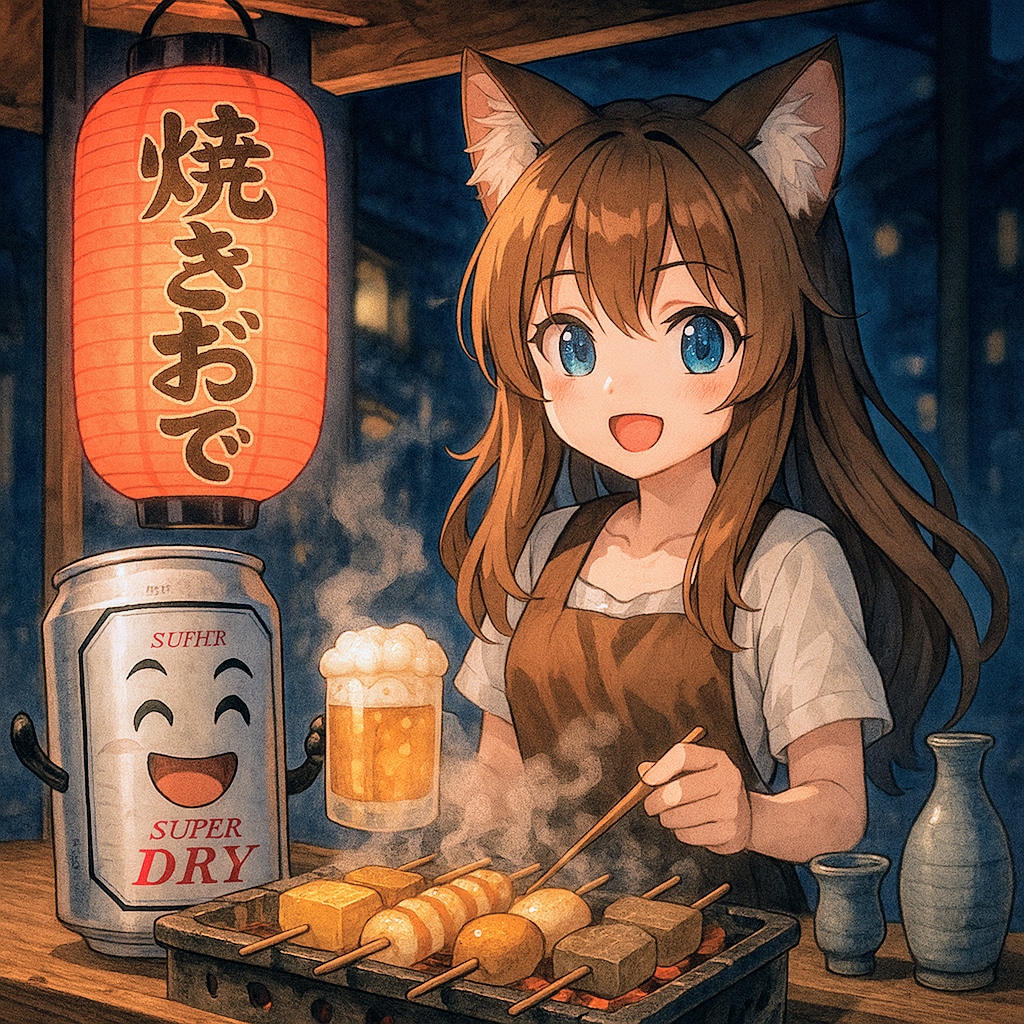 焼きおでん屋の小さな女の子