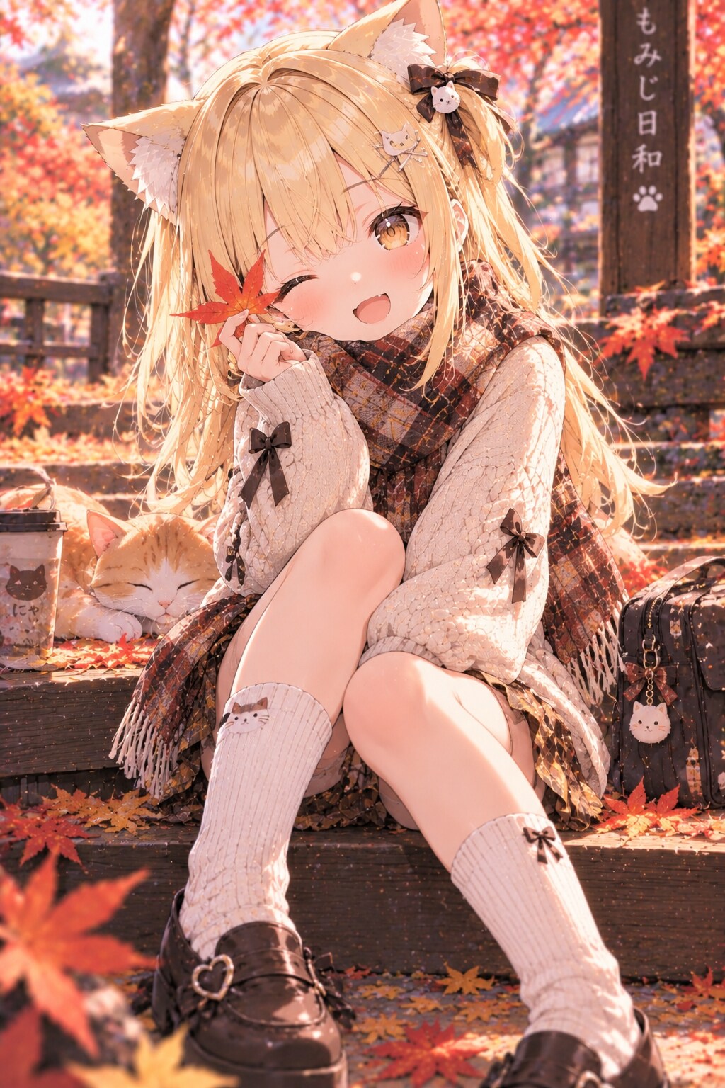 秋コーデ🍁〜陽菜〜 | の人気AIイラスト・グラビア