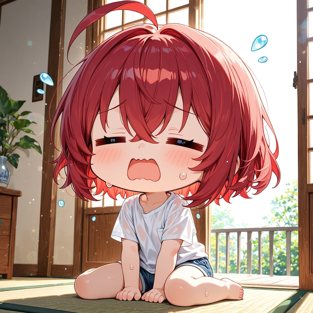 あぢぃ～💦