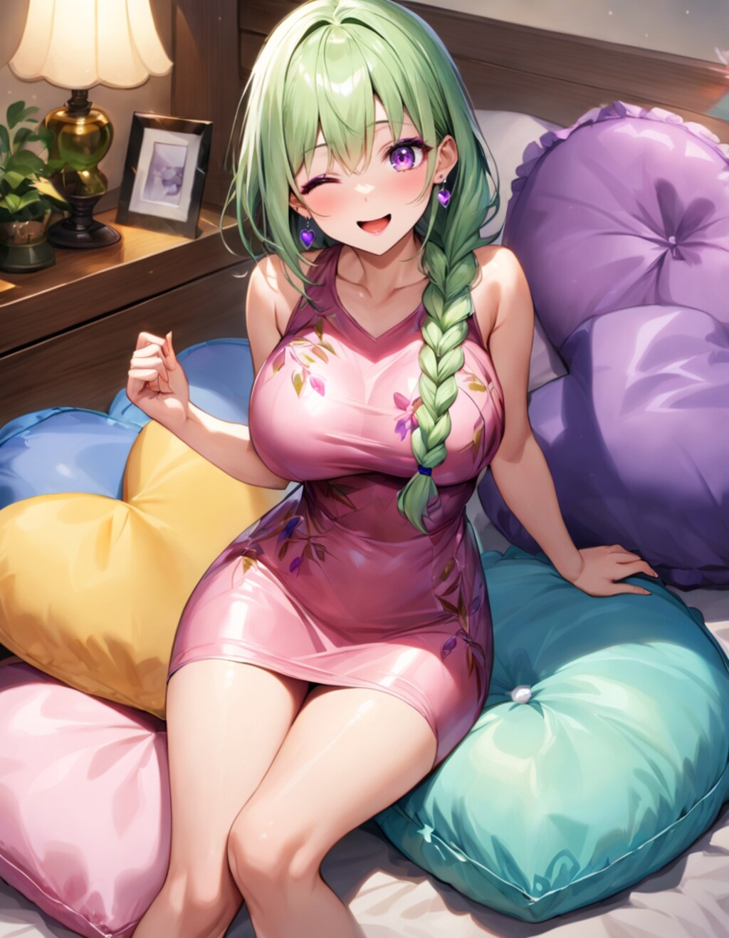 太い一本三つ編み意外と出ない