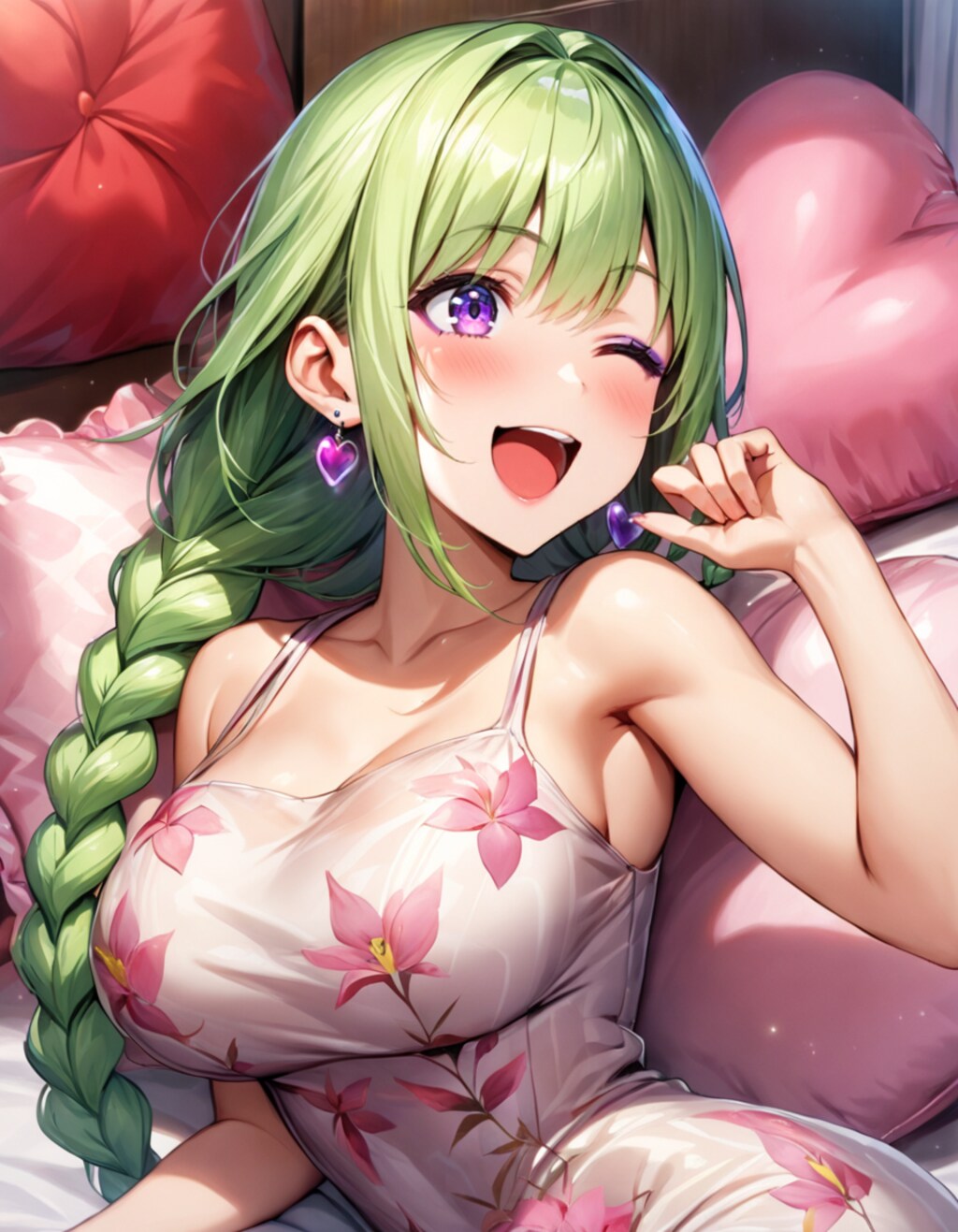 太い一本三つ編み意外と出ない