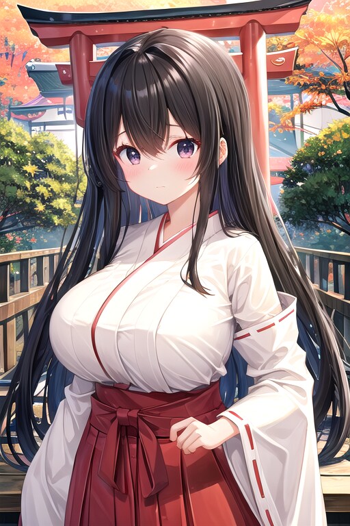 巫女さん２ | の人気AIイラスト・グラビア