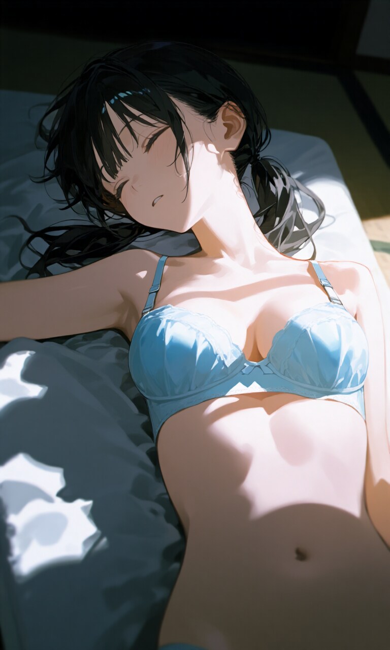 下着のまま寝ちゃう子