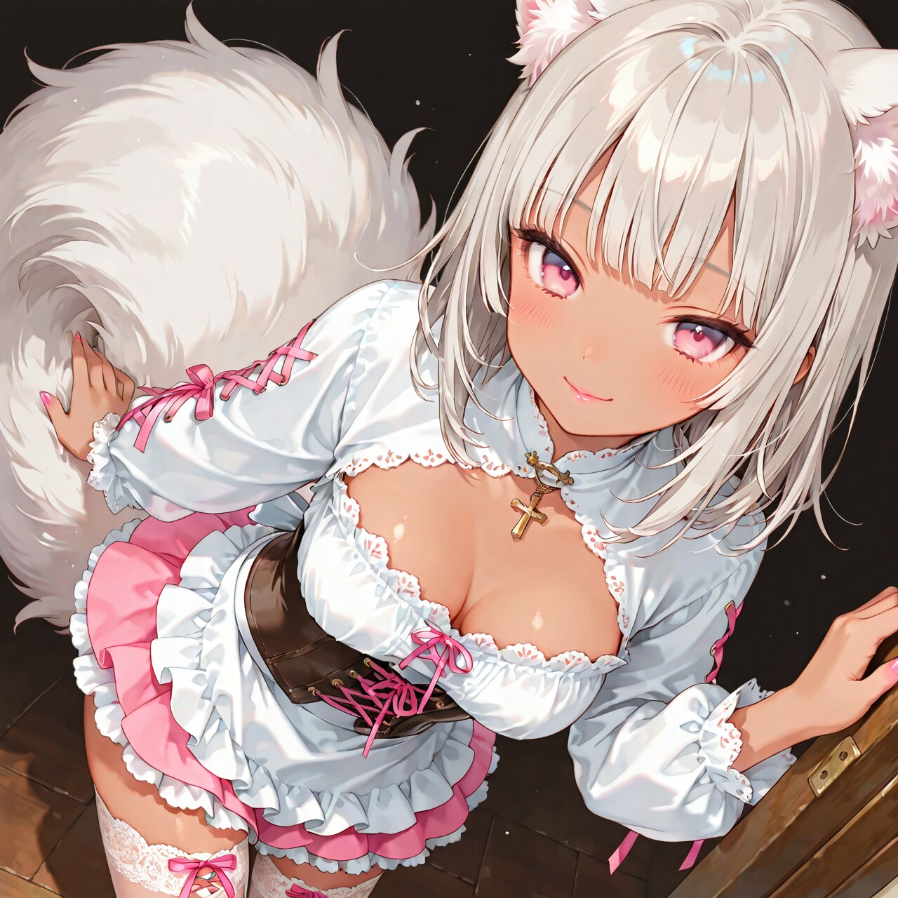 ギャル x ケモみみ x 褐色肌！