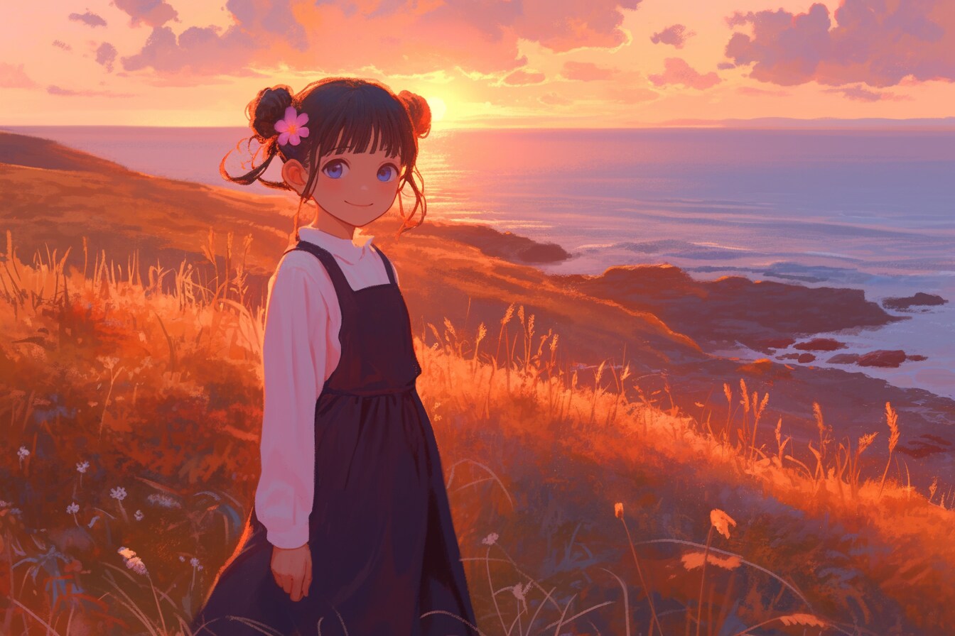 夕暮れのおだんごちゃん🍡✨224 | の人気AIイラスト・グラビア