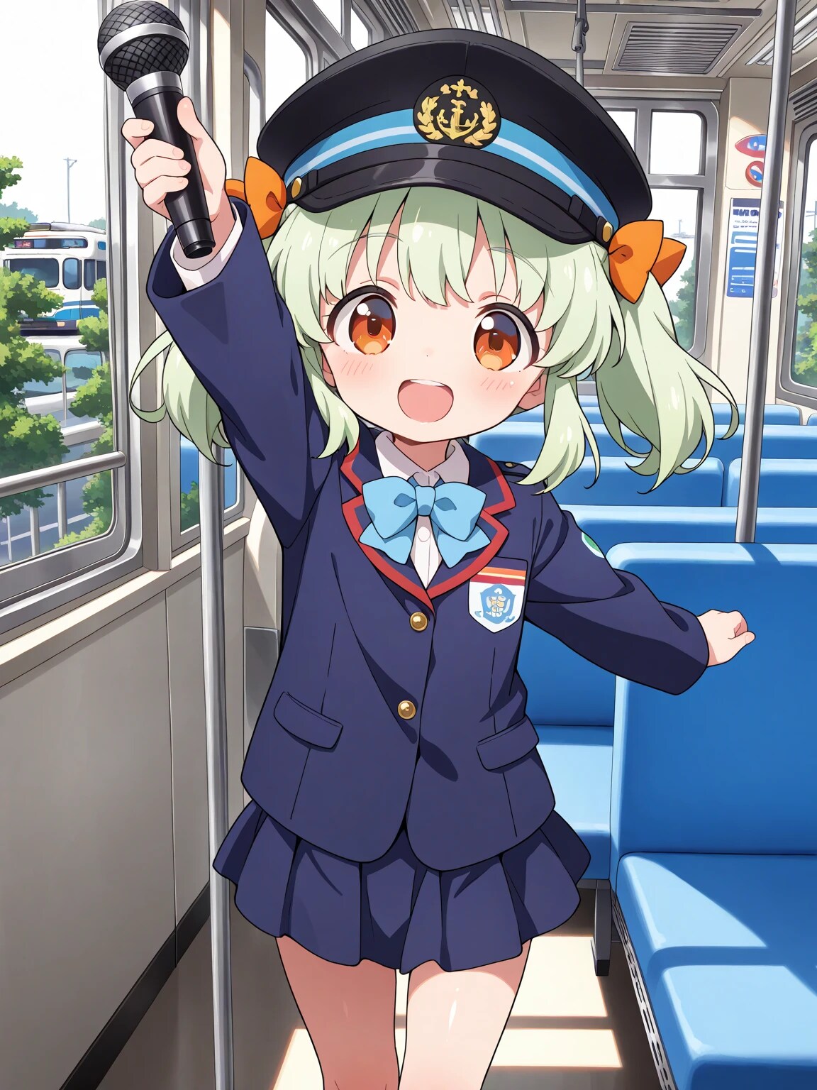 📒らぶりーがーるずバスツアー・りおちゃんのガイド | の人気AIイラスト・グラビア