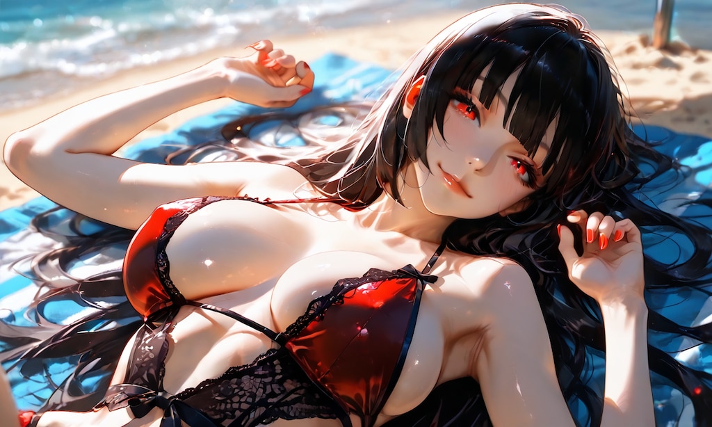 夕暮れの渚で、夢子さんが妖しく持ちかける賭け