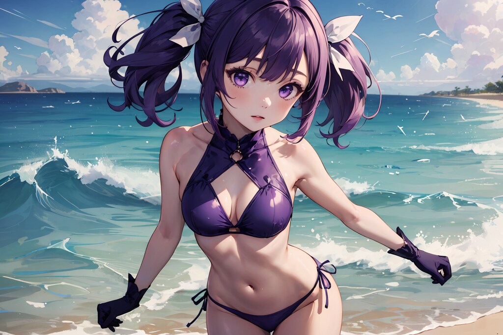 自作おねショタLoraに水着を着させてみた