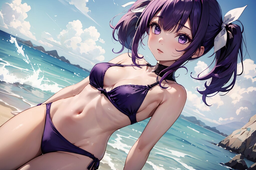 自作おねショタLoraに水着を着させてみた