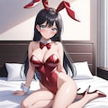 赤バニーガール 2枚目