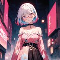 地雷系和服 4枚目
