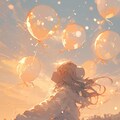 春風とバルーンと、くま娘。②🐾 4枚目