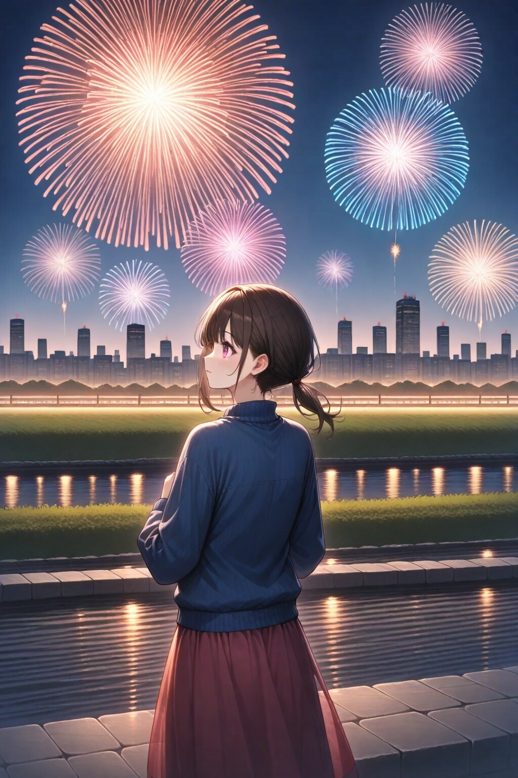 花火と少女