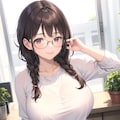 委員長ちゃんの一番上のお姉さんは幼稚園の先生で眼鏡三つ編み 2枚目