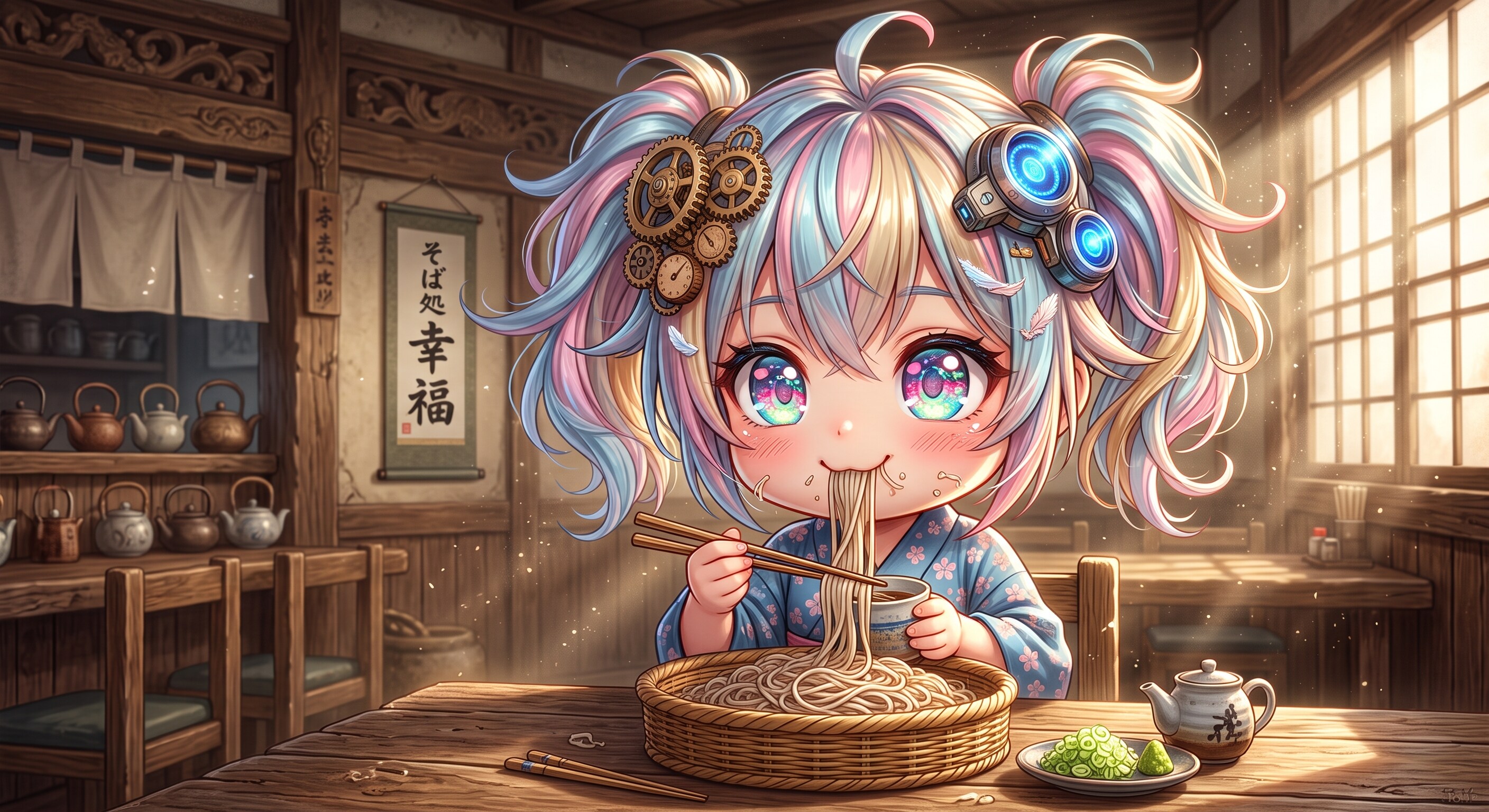 今日のお昼はもりそばです | の人気AIイラスト・グラビア
