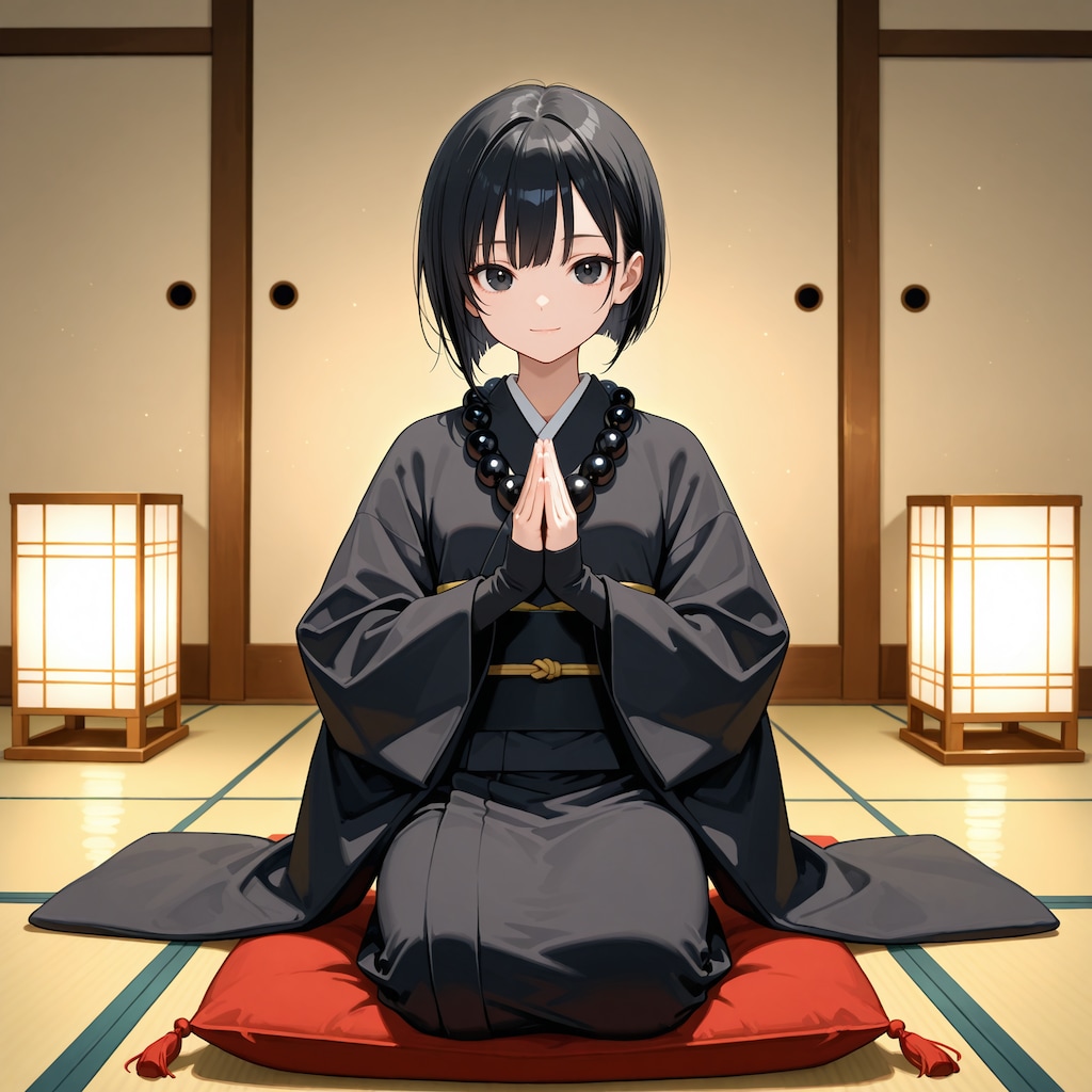 黒髪僧侶さん